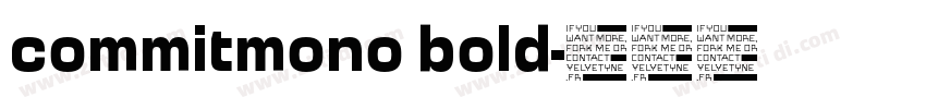 commitmono bold字体转换
